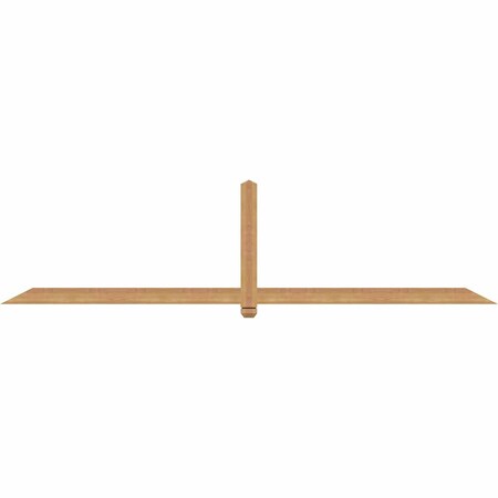 Ekena Millwork Eugene Smooth Timber Gable Bracket, Western Red Cedar, 108"W x 27"H x 1 1/2"D x 3 1/2"F, 6/12 Pitch GBW108X27X0204EUG00SWR
